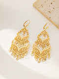New Middle Eastern Gold-plated Heart-shaped Earrings