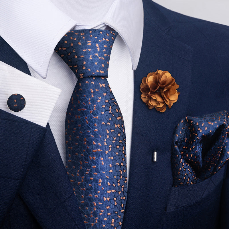 Men's Tie Suit Pocket Square Combo 8