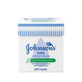Johnson's Baby Cotton Swabs - 200 Count, Gentle Ear Cleaning for Infants