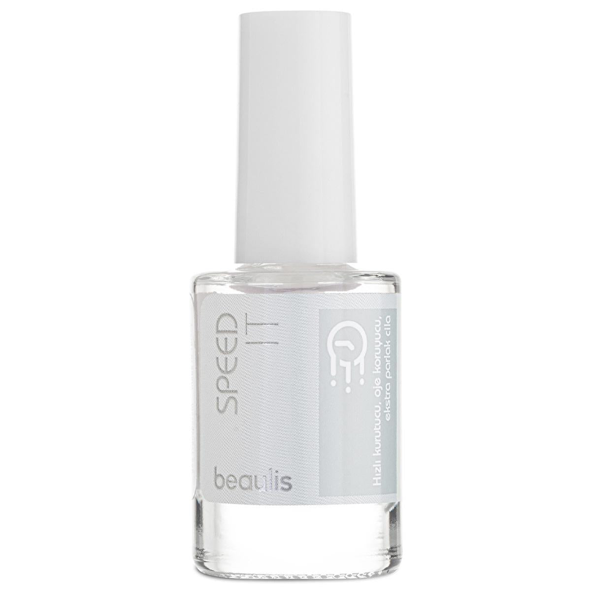 Beaulis Nail Dryer & Quick Dry Top Coat - 10ml, Fast Drying Formula for Long-Lasting Nail Polish