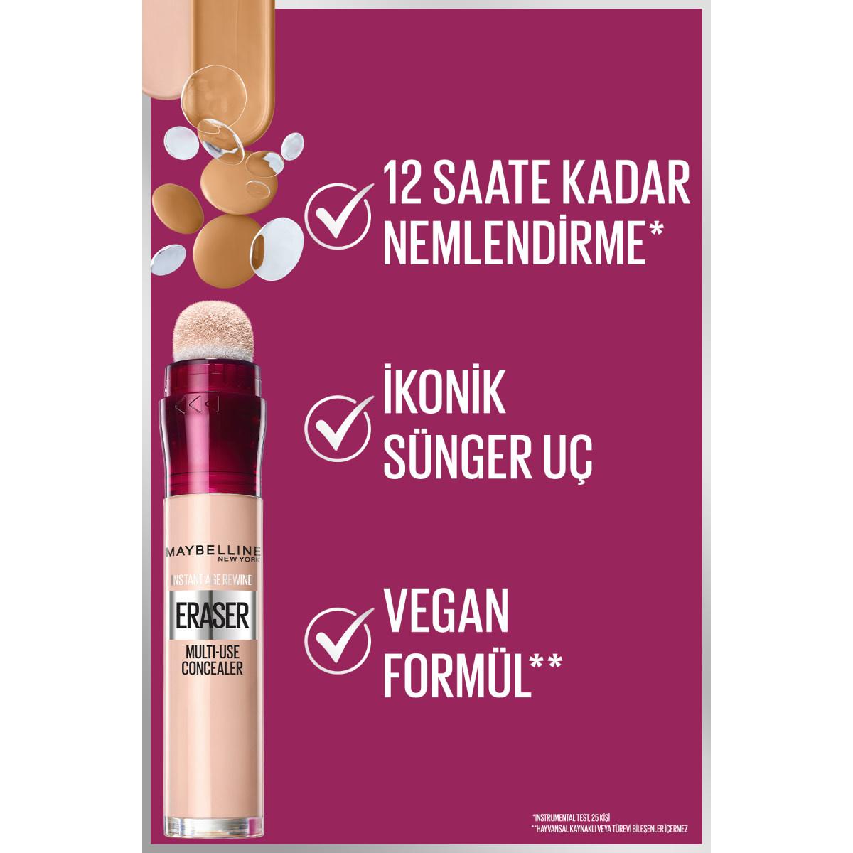 Maybelline Instant Age Rewind Concealer - 121 Light Honey - Dark Circle Eraser, High Coverage, Brightening, Anti-Aging