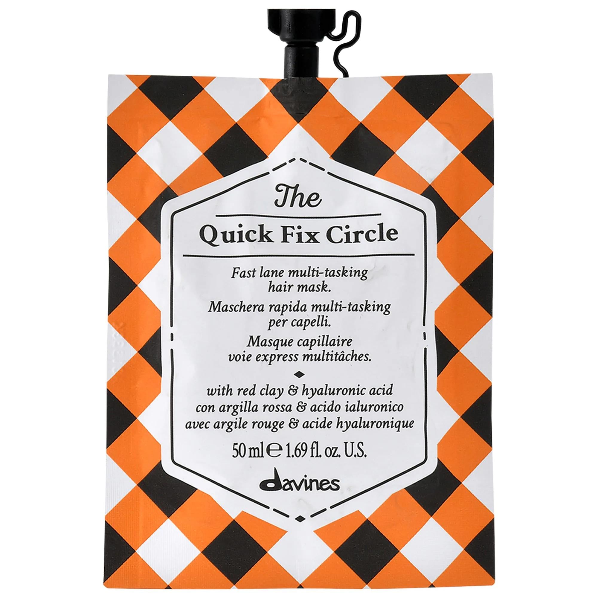 The Quick Fix Circle Deep Conditioning Hair Mask - 3-Minute Moisturizing Treatment for Dry Hair, Vegan & Cruelty-Free