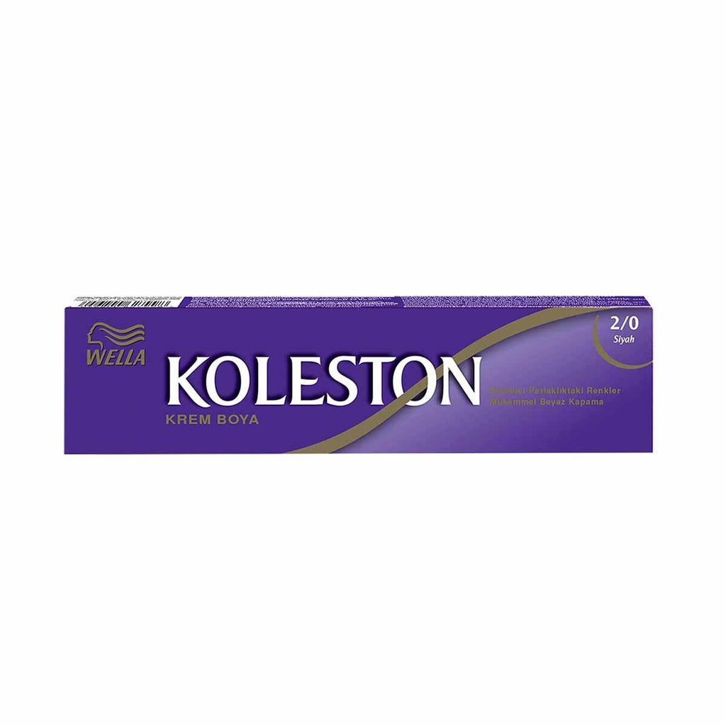Wella Koleston Permanent Hair Color - Black Hair Dye for Vibrant, Gray Coverage at Home