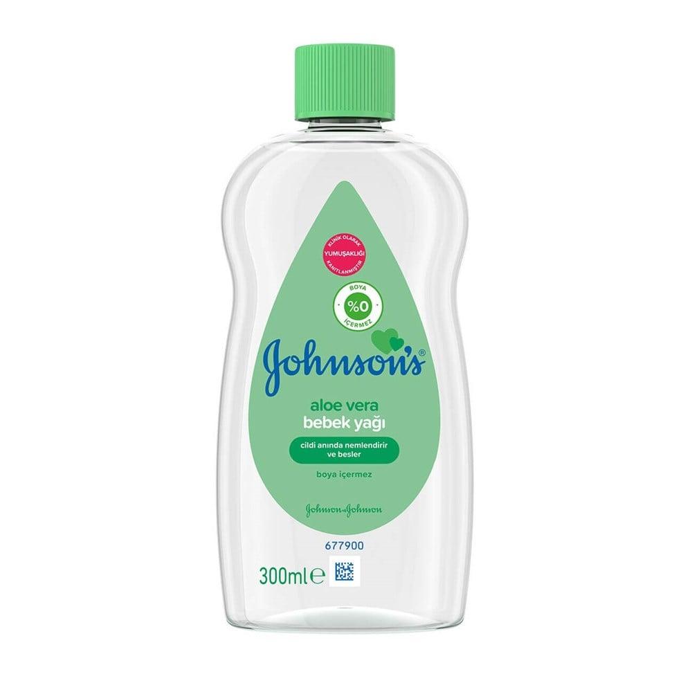 Johnson's Aloe Vera Baby Oil 300ml - Gentle Moisturizer for Newborns & Infants