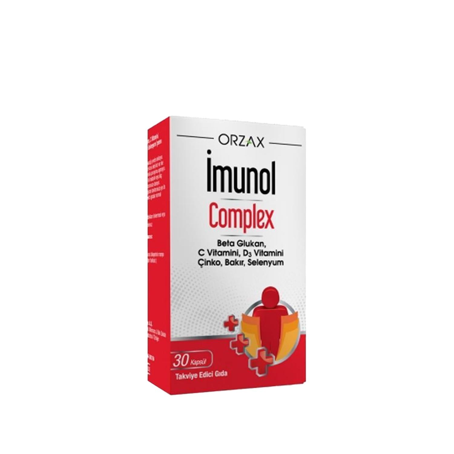 Orzax Immune System Support Supplement - Orzax _munol Complex 30 Capsules for Enhanced Immunity