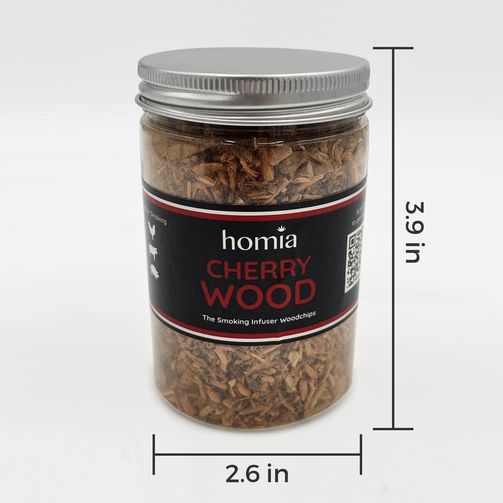 Wood Chips Set for Smoking Infuser Apple Cherry Hickory Pecan Wood 5 Pcs Set