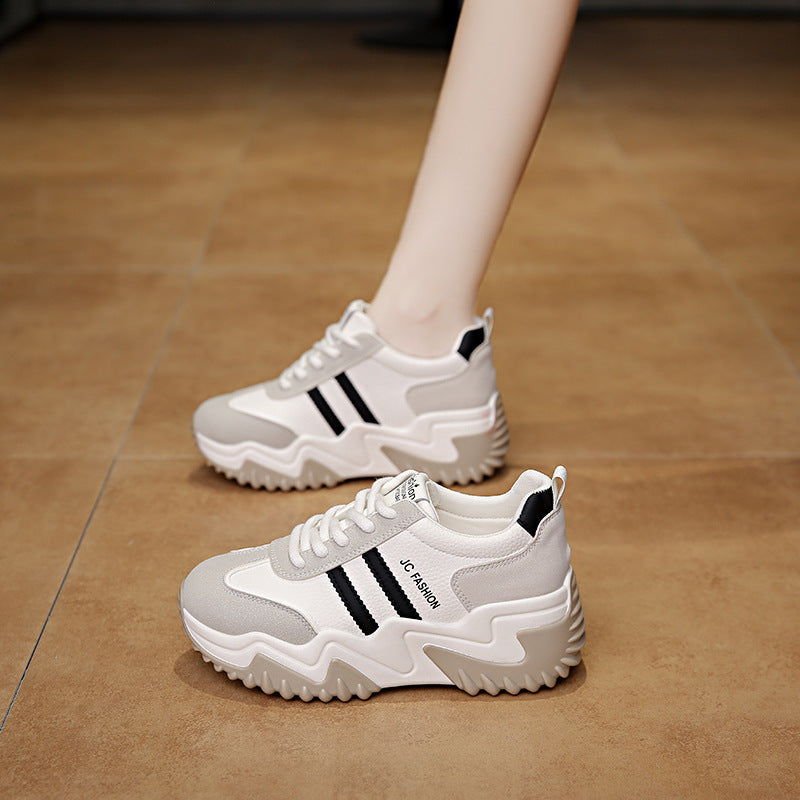 Womens Stylish Casual Thick-soled Running Sneakers