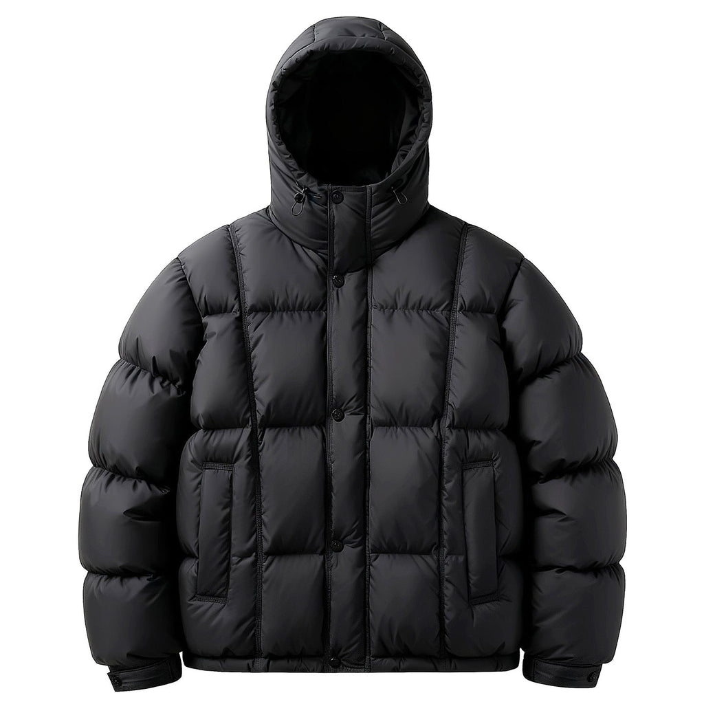 Men's Casual Loose-Fitting Hooded Down Jacket