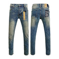 Straight Ripped Stretch Casual Men's Jeans