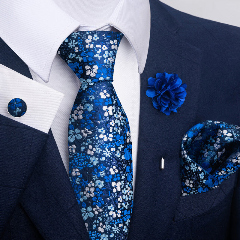 Men's Tie Suit Pocket Square Combo 8