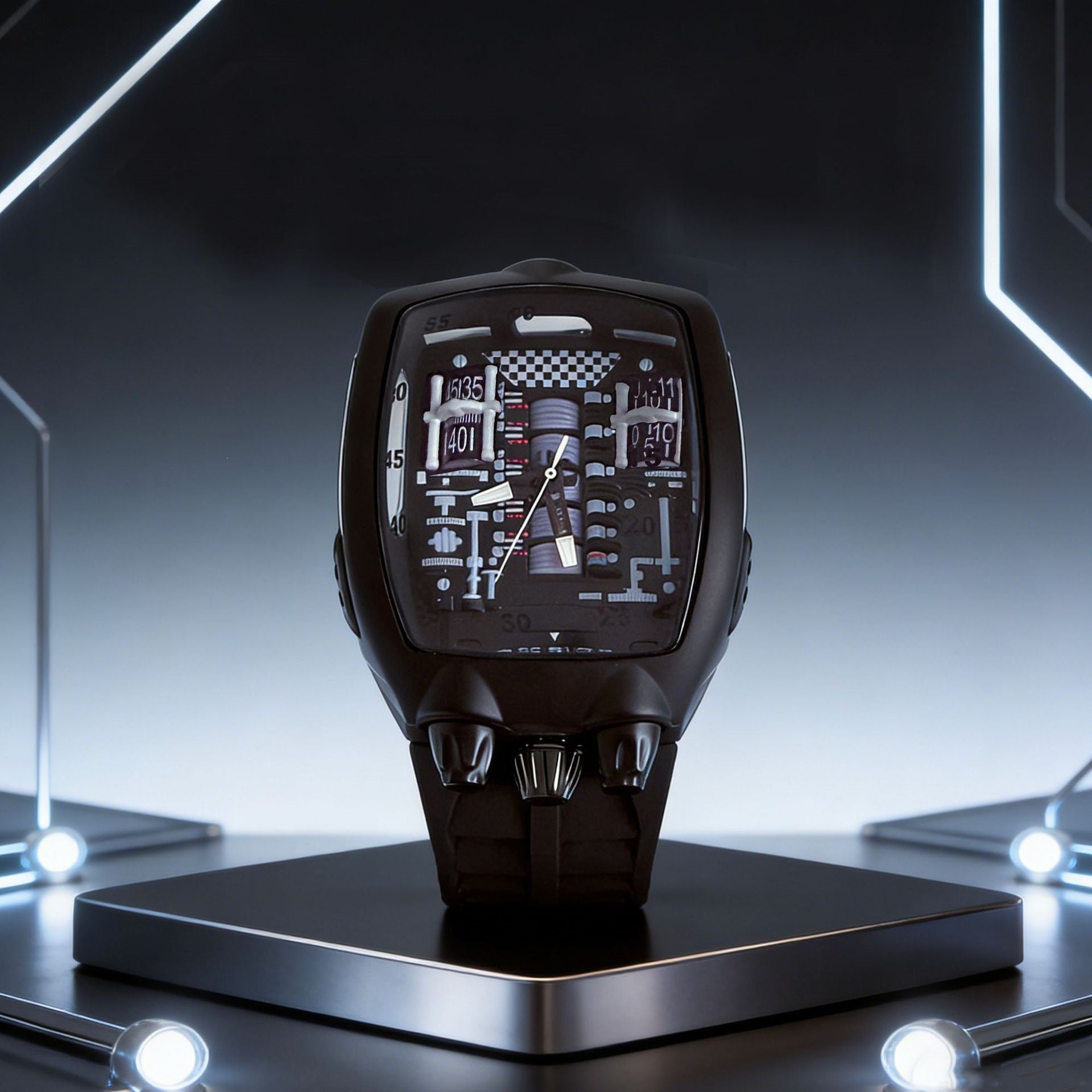 Engine Movement Mens Watch Brand Quartz Watch Fashionable And Distinctive