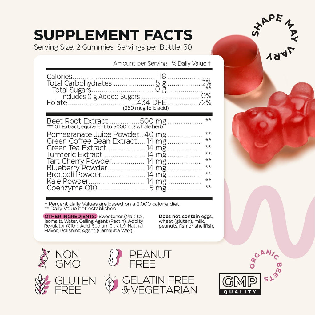 Beet Root Chews 5000 mg 2-Pack with Pomegranate