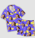 Viking Print On Demond Man Short Pajama Set