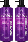 Purple Shampoo and Conditioner Set 14 Fl Oz Set of 2 Sulfate Free Formula for Women and Men For Toning and Balancing Brassy Blonde Silver and Gray Hair