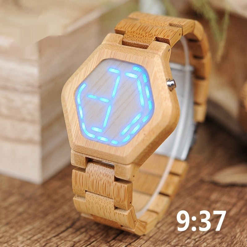 Classic Wooden Quartz Analog Watch