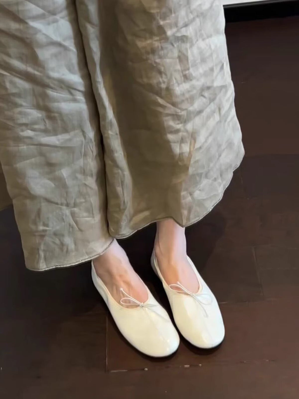 2026 Summer Women French Retro Super Soft Bow Foldable Flats, Egg Roll Ballet Shoes, Mary Jane Casual Shoes