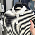 Loose Harajuku Style Hong Kong Style Half Sleeve Top