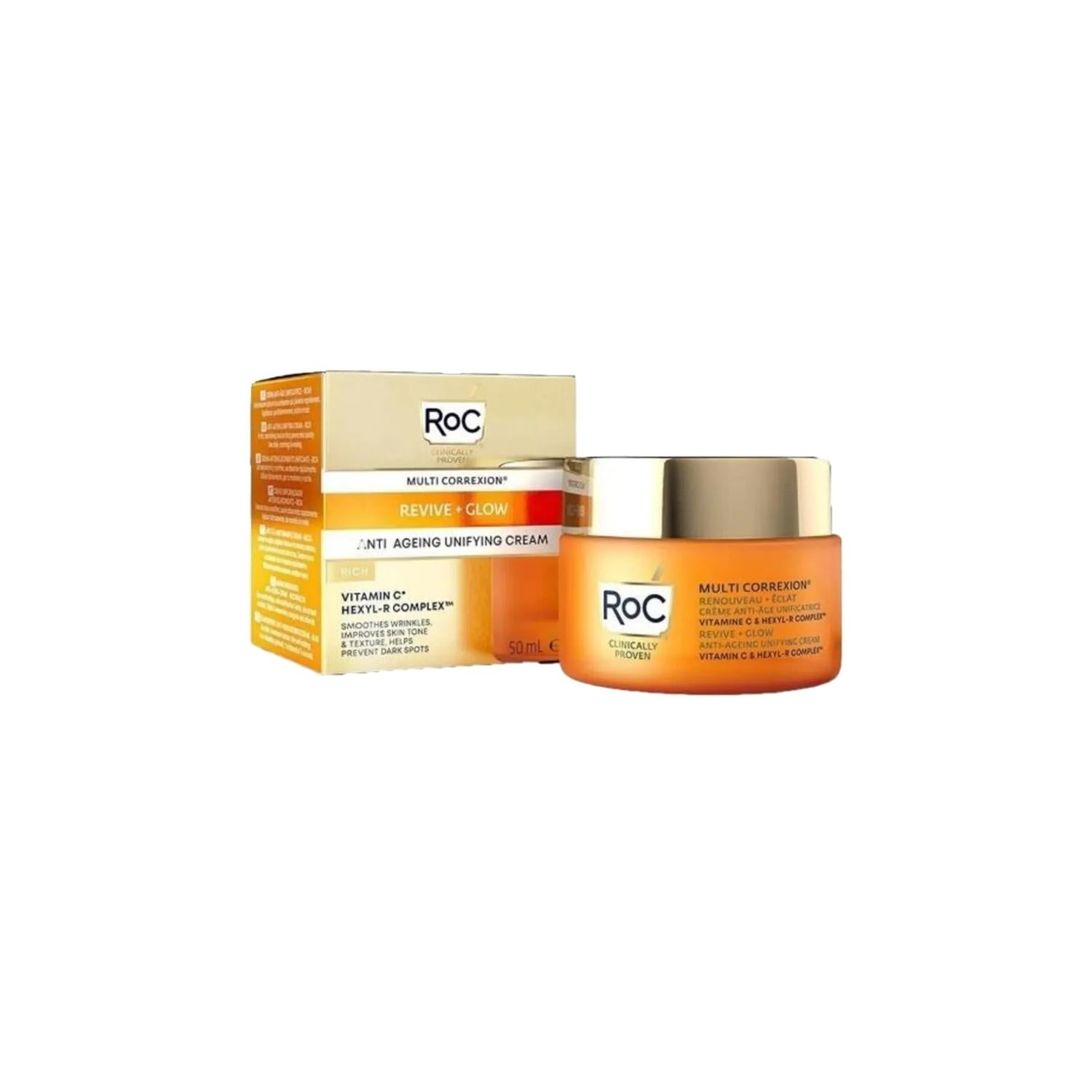 RoC Tone Balancing Face Moisturizer with Rich Ingredients - Hydrating 1.69 fl oz Face Cream for Balanced Skin Tone