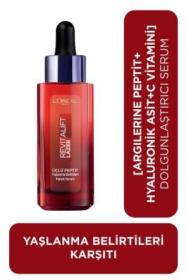 L'Oreal Paris Revitalift Triple Power Anti-Aging Face Serum: Reduce Wrinkles & Firm Skin with Peptide & Hyaluronic Acid, 1 fl oz