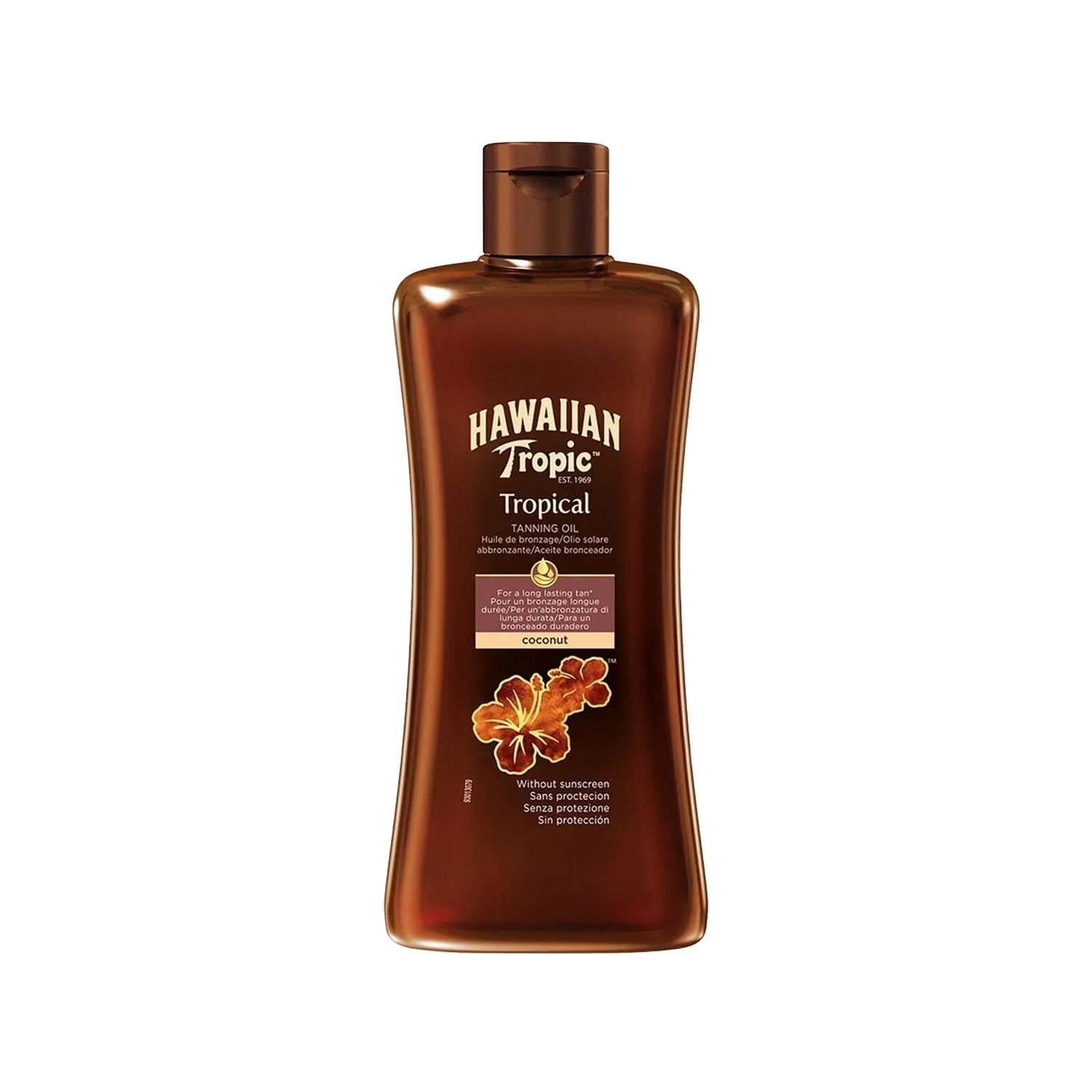 Hawaiian Tropic Dark Tanning Oil 200ml - Achieve Deep, Long-Lasting Tan with Bronzla_tõrõcõ Ya_