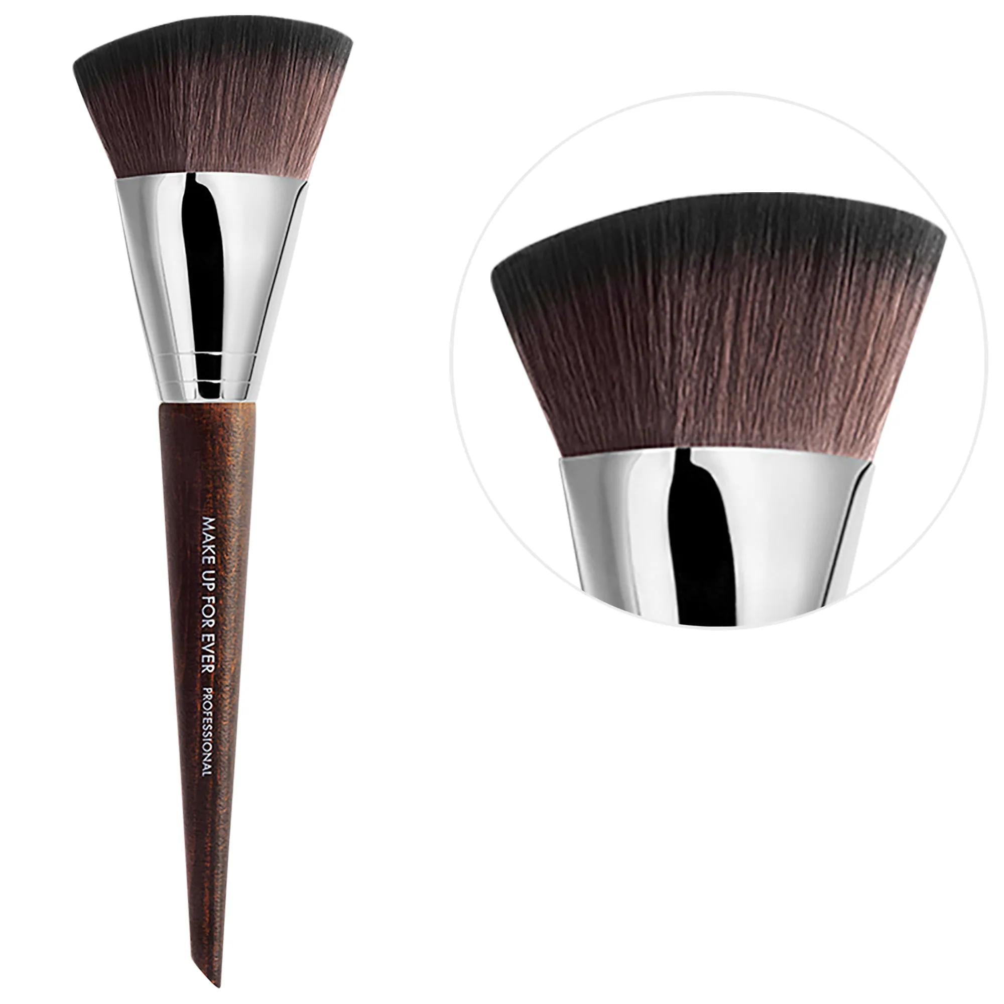 MAKE UP FOR EVER #109 HD Skin Foundation Brush - Vegan, Cruelty-Free Makeup Brush for Liquid & Cream Foundation - Precise, Streak-Free Application