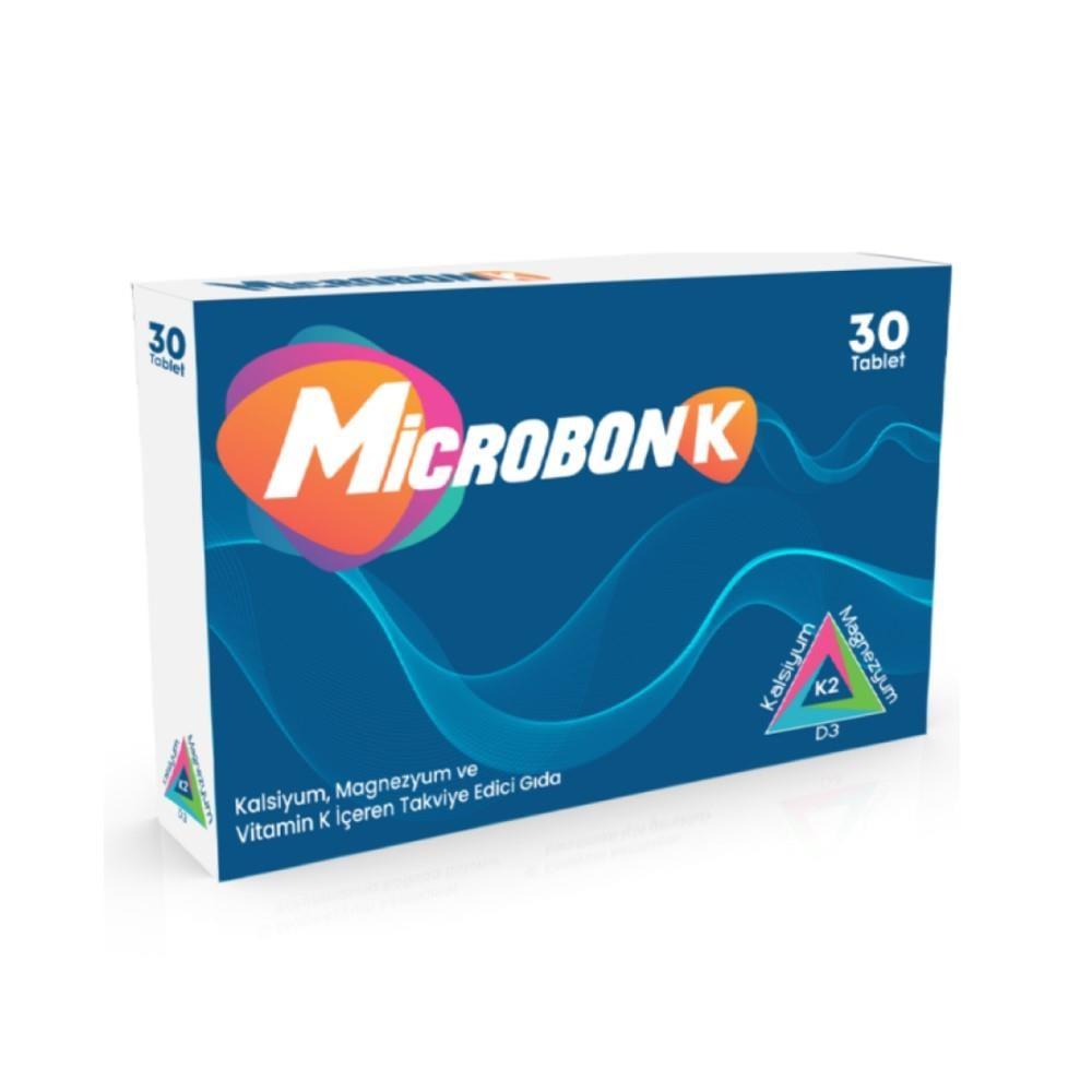Microbon-K - Calcium Magnesium Vitamin K Supplement for Bone Health Support - Dietary Supplement for Adults