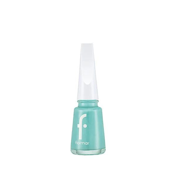 Flormar Flormar Nail Enamel 552 Soft Turquoise - Long Lasting, High Pigment Nail Polish with Mineral Enrichment