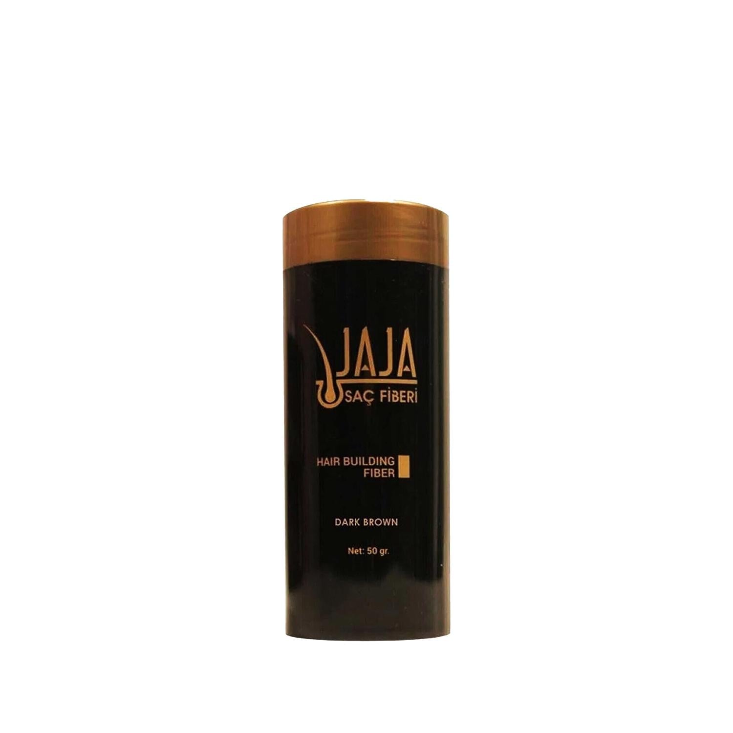 Jaja Dark Brown Hair Building Fibers: Instantly Thicker Hair, Hair Loss Concealer, Thinning Hair Solution - 50g
