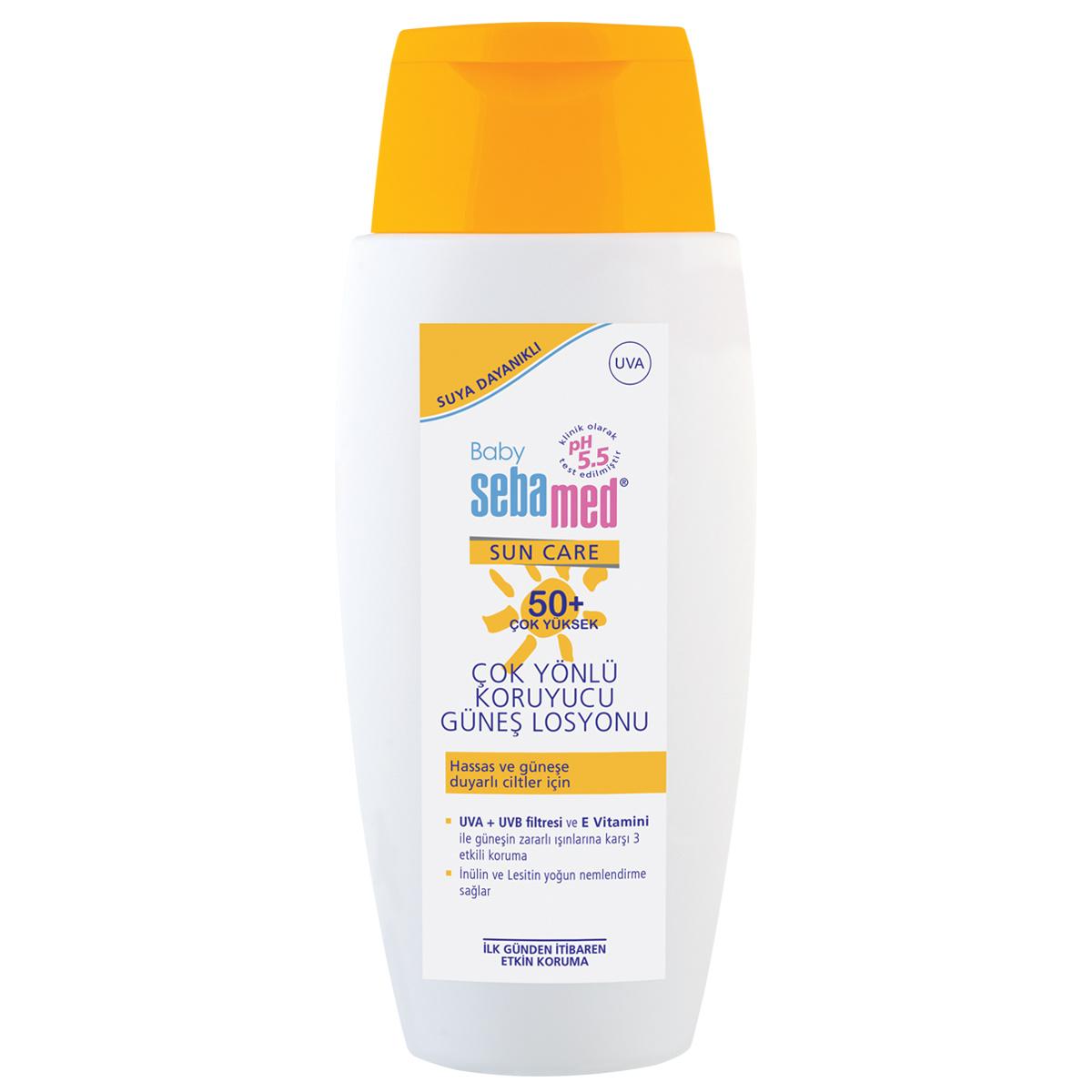 Sebamed Baby Sunscreen Lotion SPF 50+ | UVA/UVB Protection for Sensitive Skin | Water Resistant Baby Sun Care