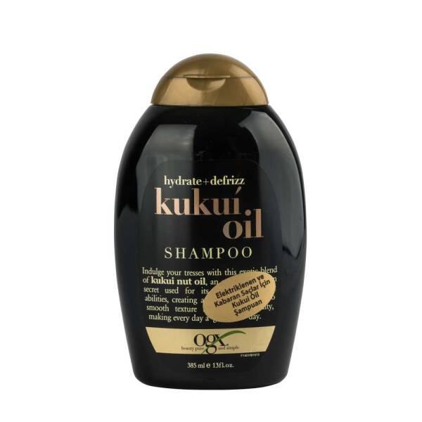 Organix Moisturizing Shampoo with Kukui Oil - Anti-frizz, Natural Hair Care for Dry & Frizzy Hair