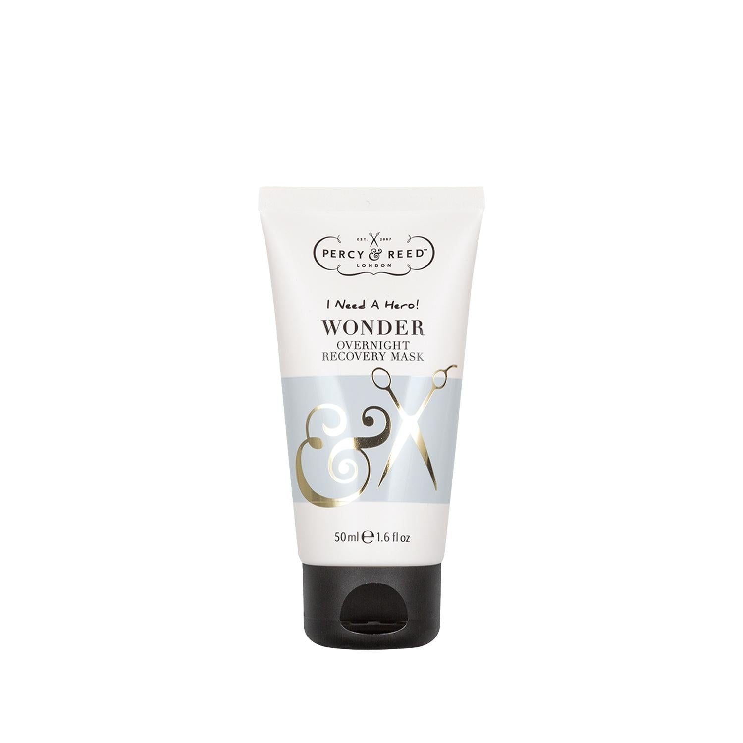 Percy & Reed I Need A Hero. Overnight Repairing Hair Mask: Restore Damaged Hair While You Sleep - Leave-In Treatment (1.69 fl oz)