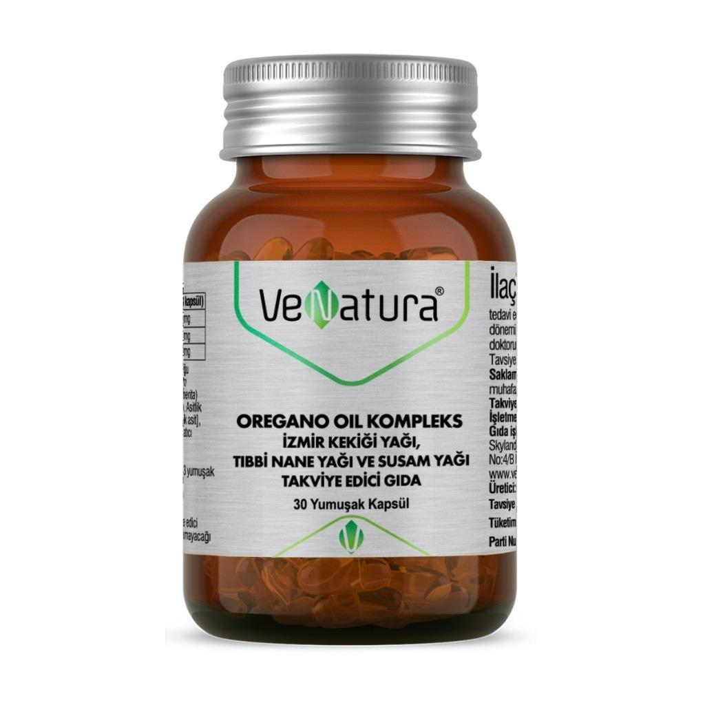 VeNatura Oregano Oil Complex Dietary Supplement - 30 Soft Capsules, Natural Immune Support, Herbal Remedy