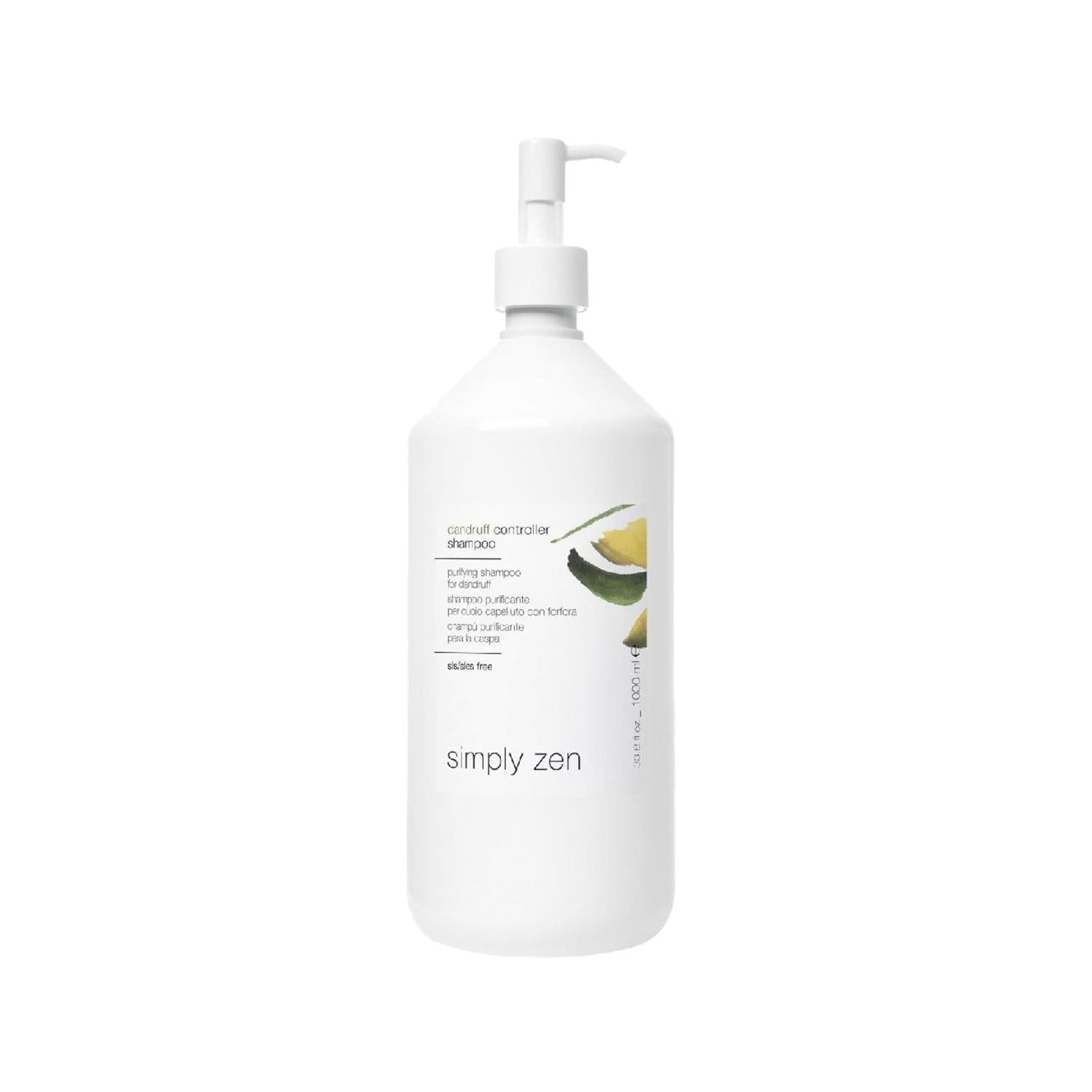 Simply Zen Anti-Dandruff Shampoo - Purifying, Gentle, 1000ml Large Capacity for Scalp Care