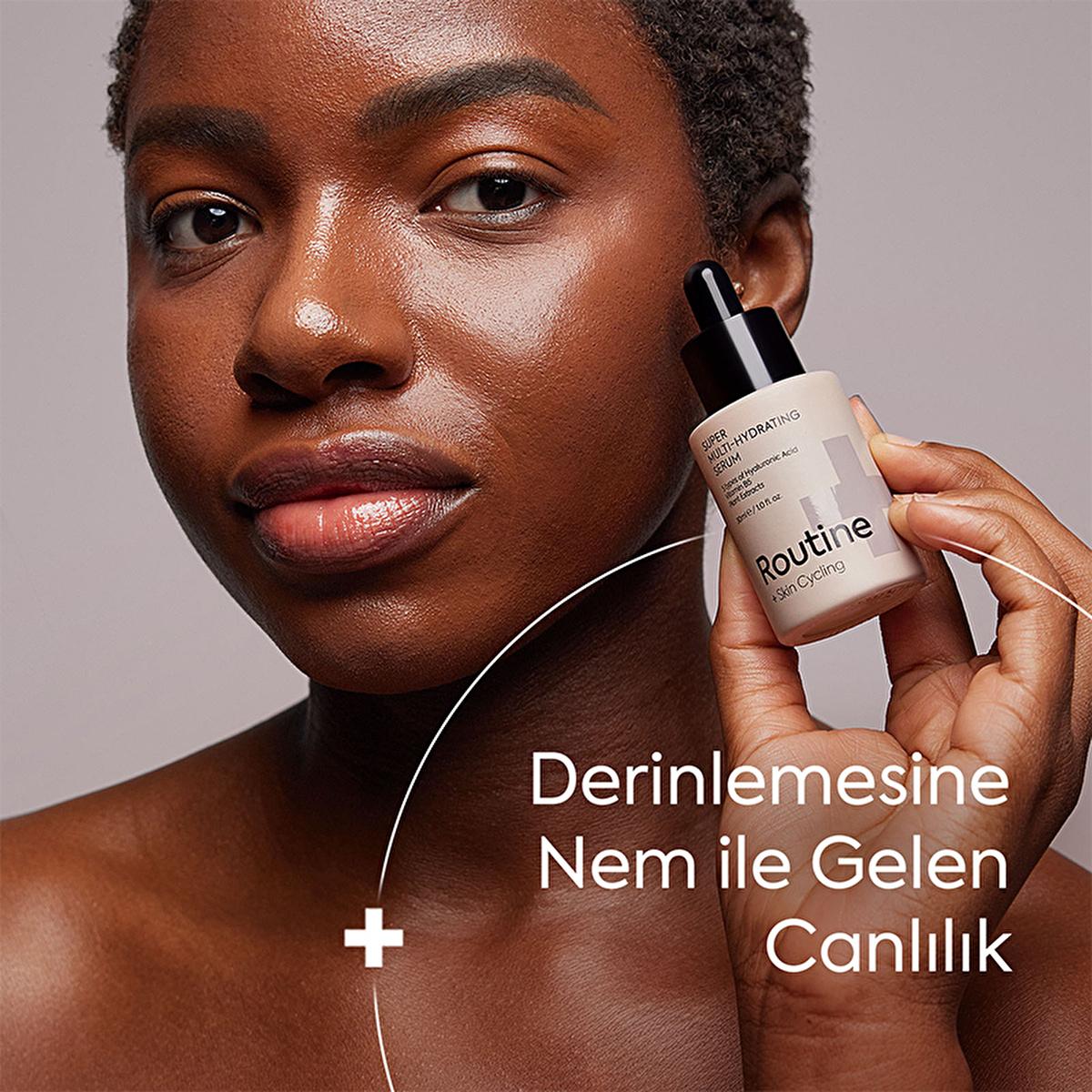 Routine+ Hyaluronic Acid Serum with Vitamin B5 - 24 Hour Deep Hydration, Vegan & Cruelty-Free Skincare