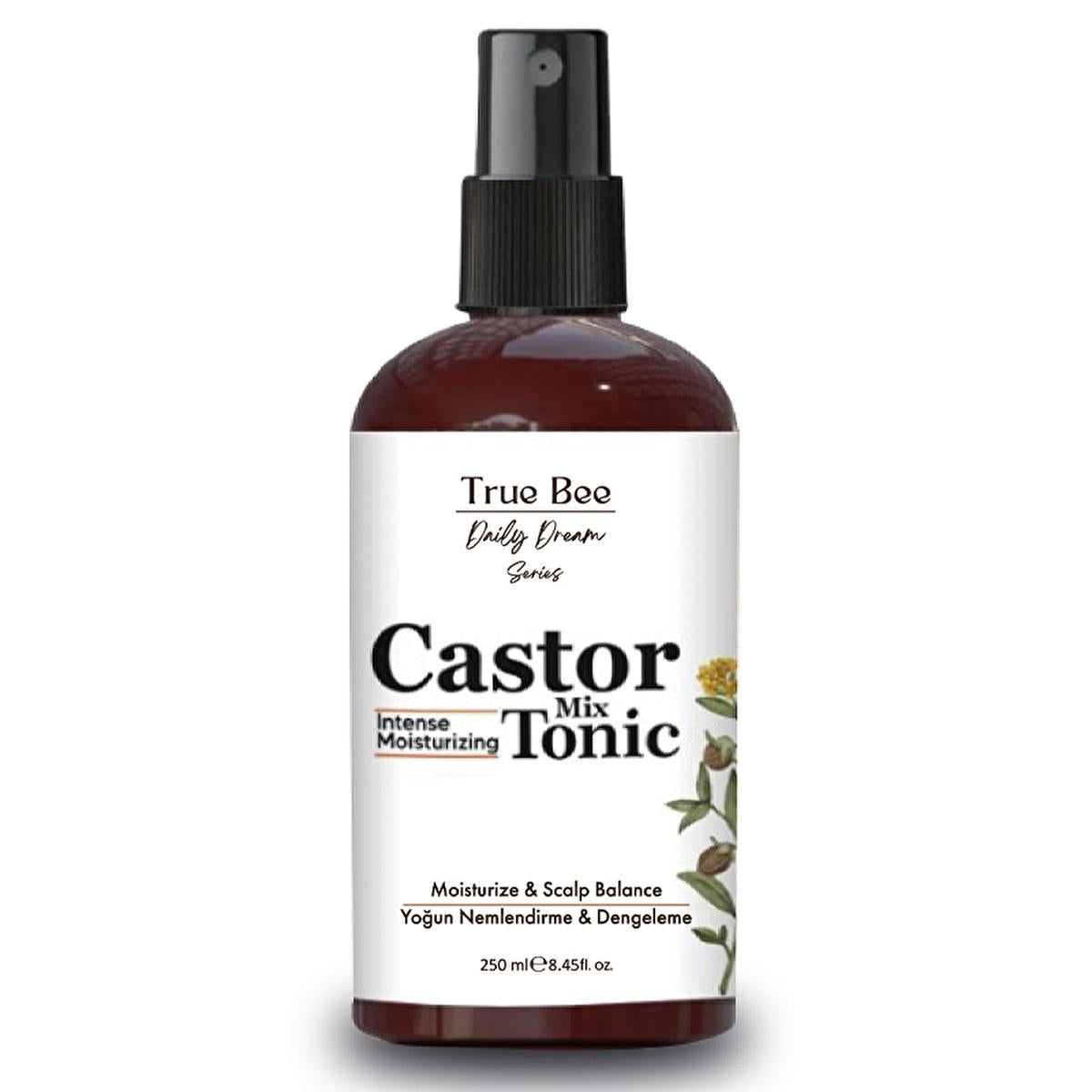 True Bee Daily Dream Castor Hair Tonic - Nourishing Vitamins & Oils for Hair Growth & Strength