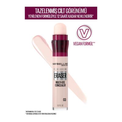 Maybelline New York Instant Anti Age Eraser Concealer - Conceals Dark Circles & Fine Lines, Brightens Skin