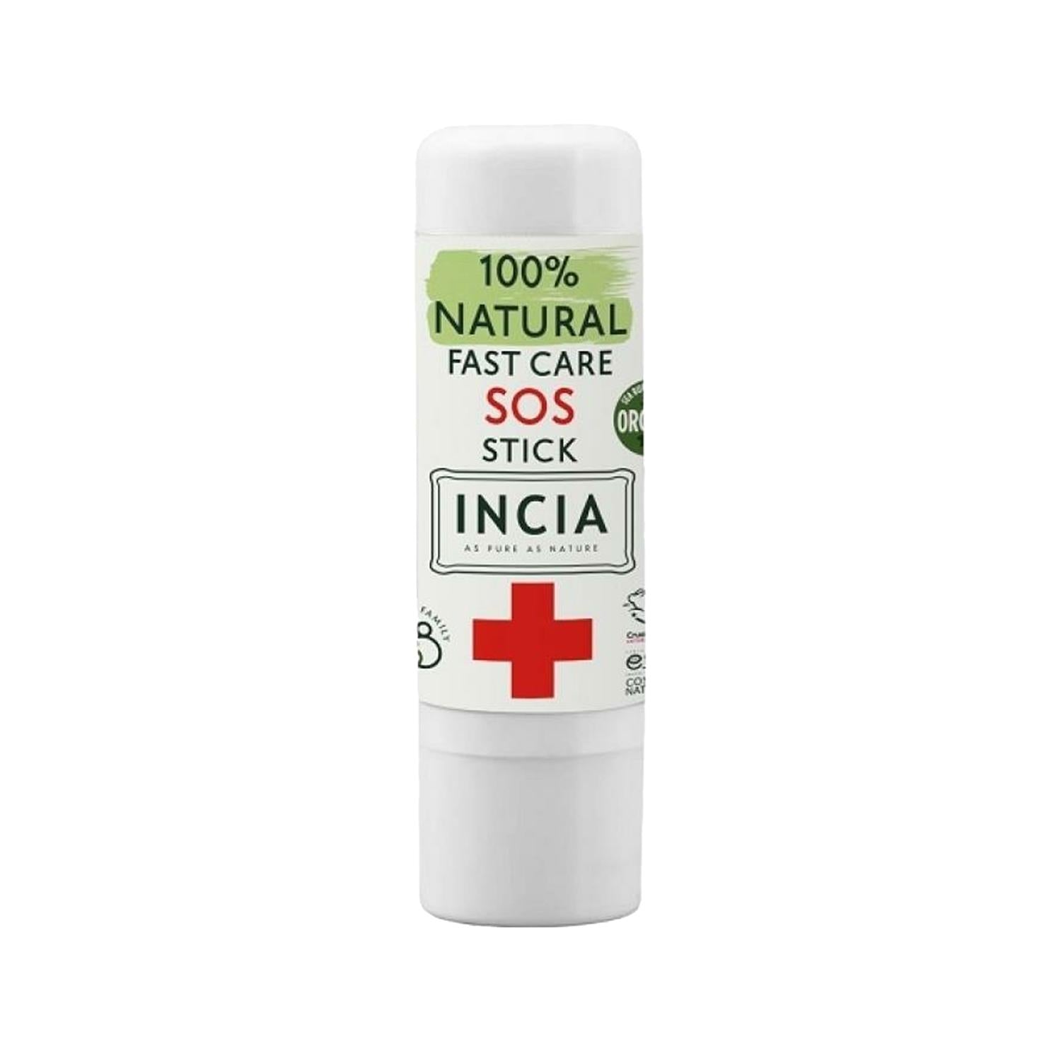 INCIA Natural SOS Stick for Instant Soothing Relief - 100% Natural, Portable Skin Care for Sensitive Skin