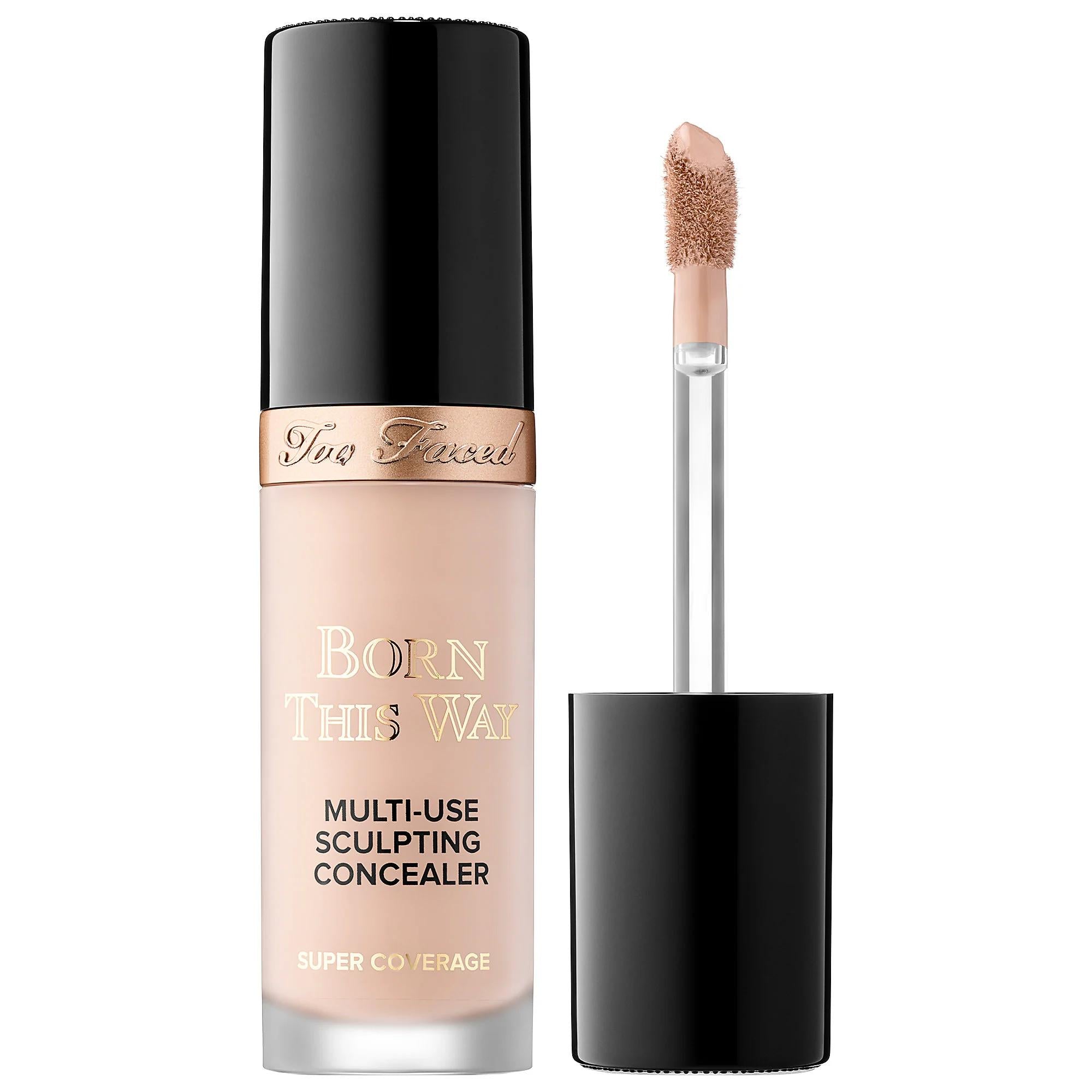 Too Faced Born This Way Super Coverage Multi-Use Concealer - Full-Coverage, Hydrating, Vegan & Cruelty-Free Liquid Concealer