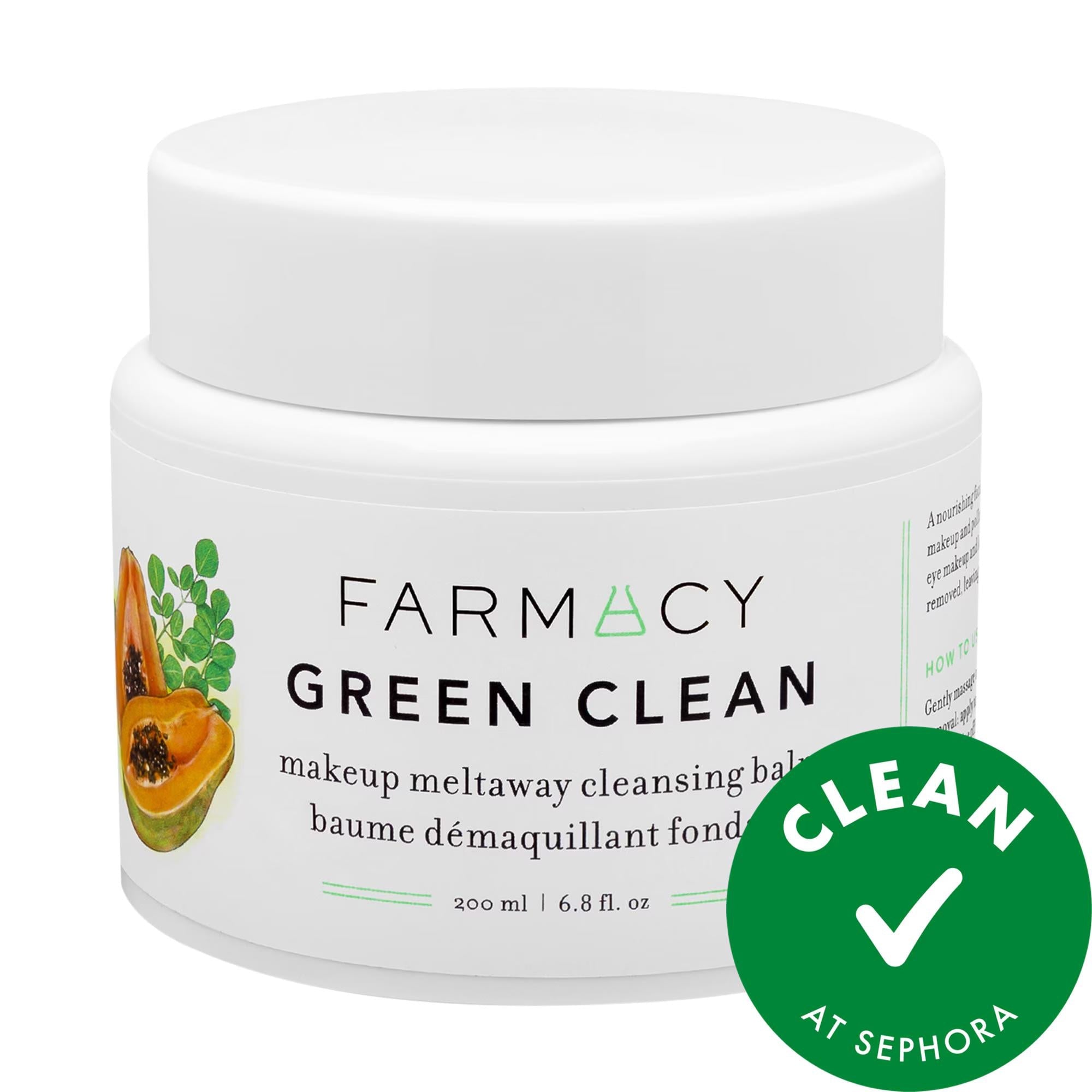 Farmacy Green Clean Makeup Removing Cleansing Balm - Vegan, Gluten-Free, Cruelty-Free, Effective Makeup Remover for Normal, Dry, Combination, and Oily Skin