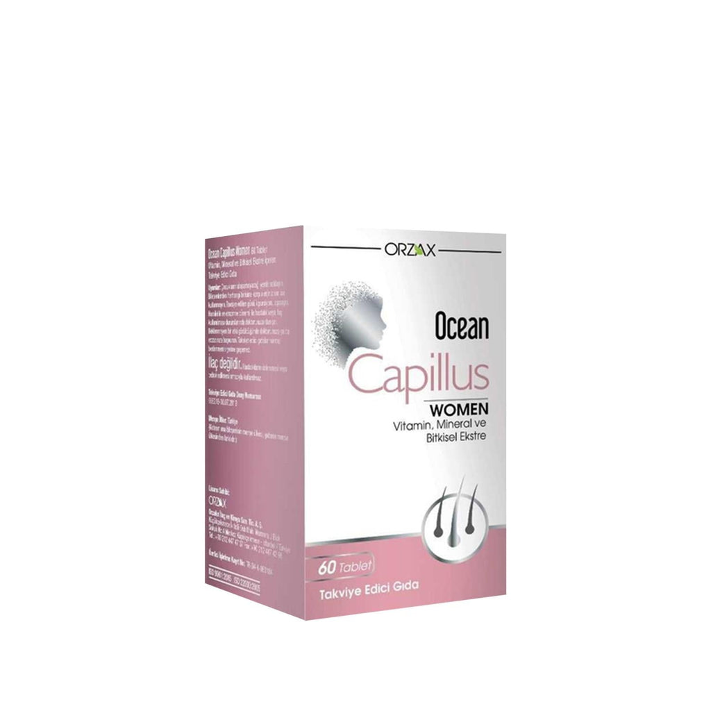 Orzax Women's Hair Health Supplement - Ocean Capillus Women 60 Tablets for Hair Growth & Strength