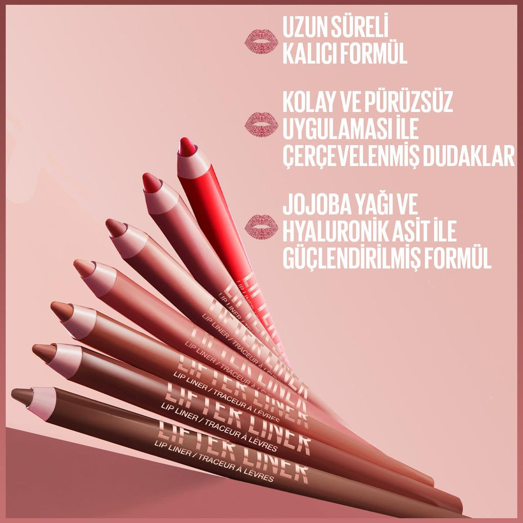 Maybelline New York Lifter Liner Lip Liner - Precise Definition, Long-Lasting, Jojoba Oil & Hyaluronic Acid