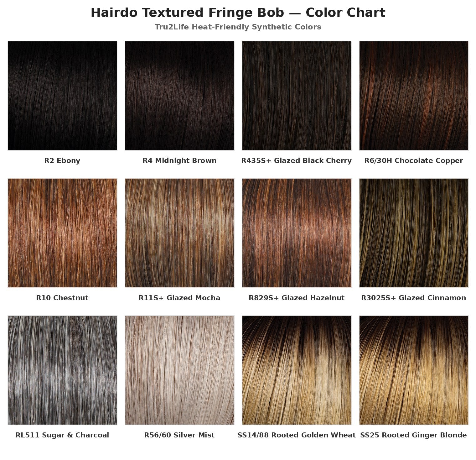 Hairdo Textured Fringe Bob Wig