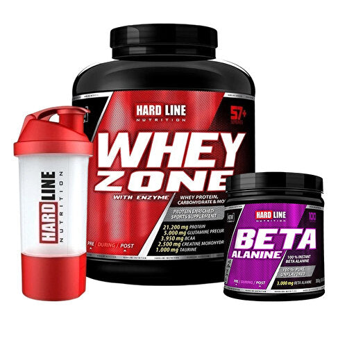 Hardline Whey Zone 2300 Gr + Beta Alanine 300 Gr Combination