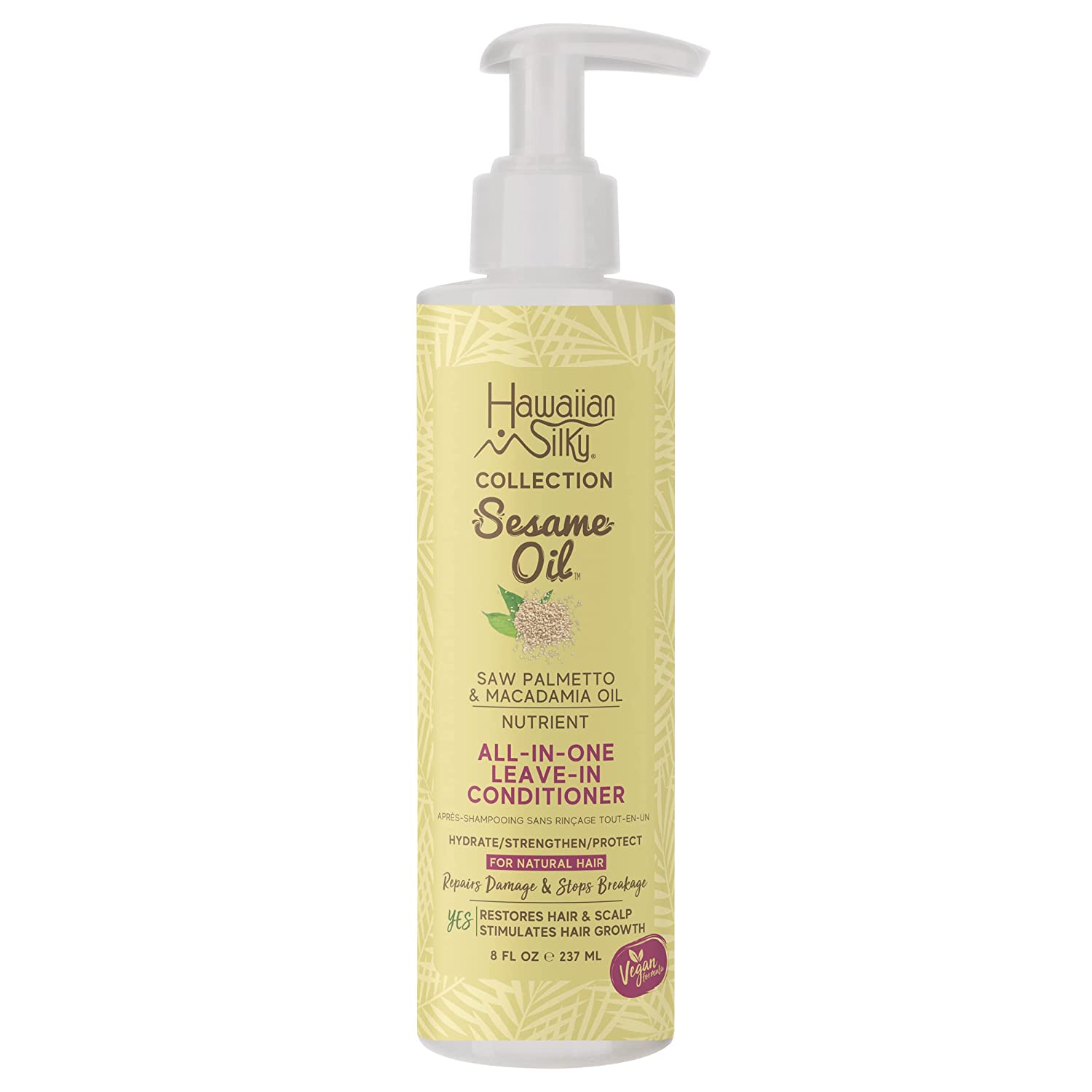 Hawaiian Silky Sesame Oil All-in-One Leave-In Conditioner, 8 oz