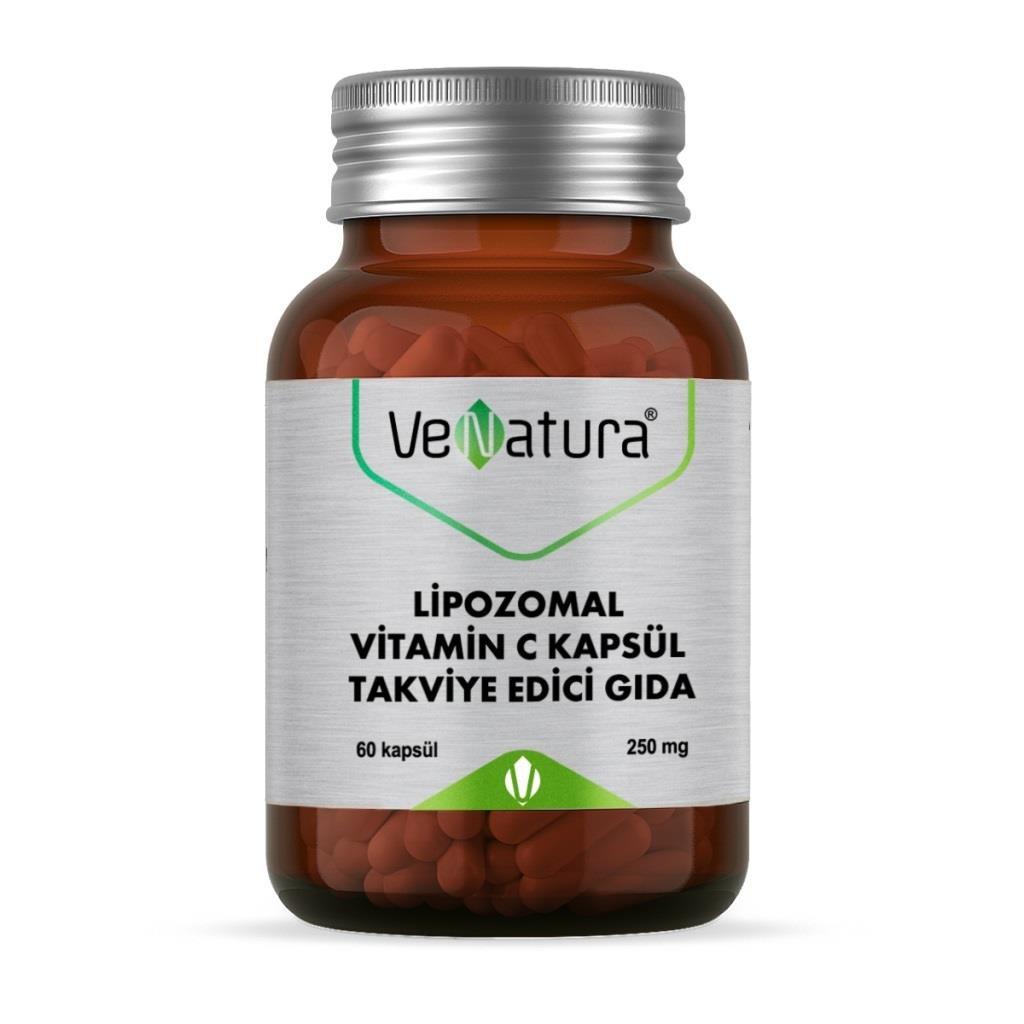 VeNatura Lipozomal Vitamin C Supplement - 60 Capsules, Enhanced Immune Support, High Potency