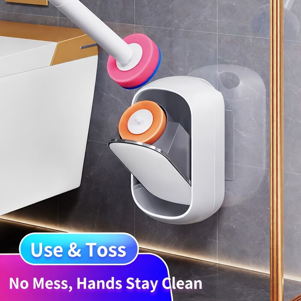 Automatic Toilet Brush Set with 28 Refill Heads