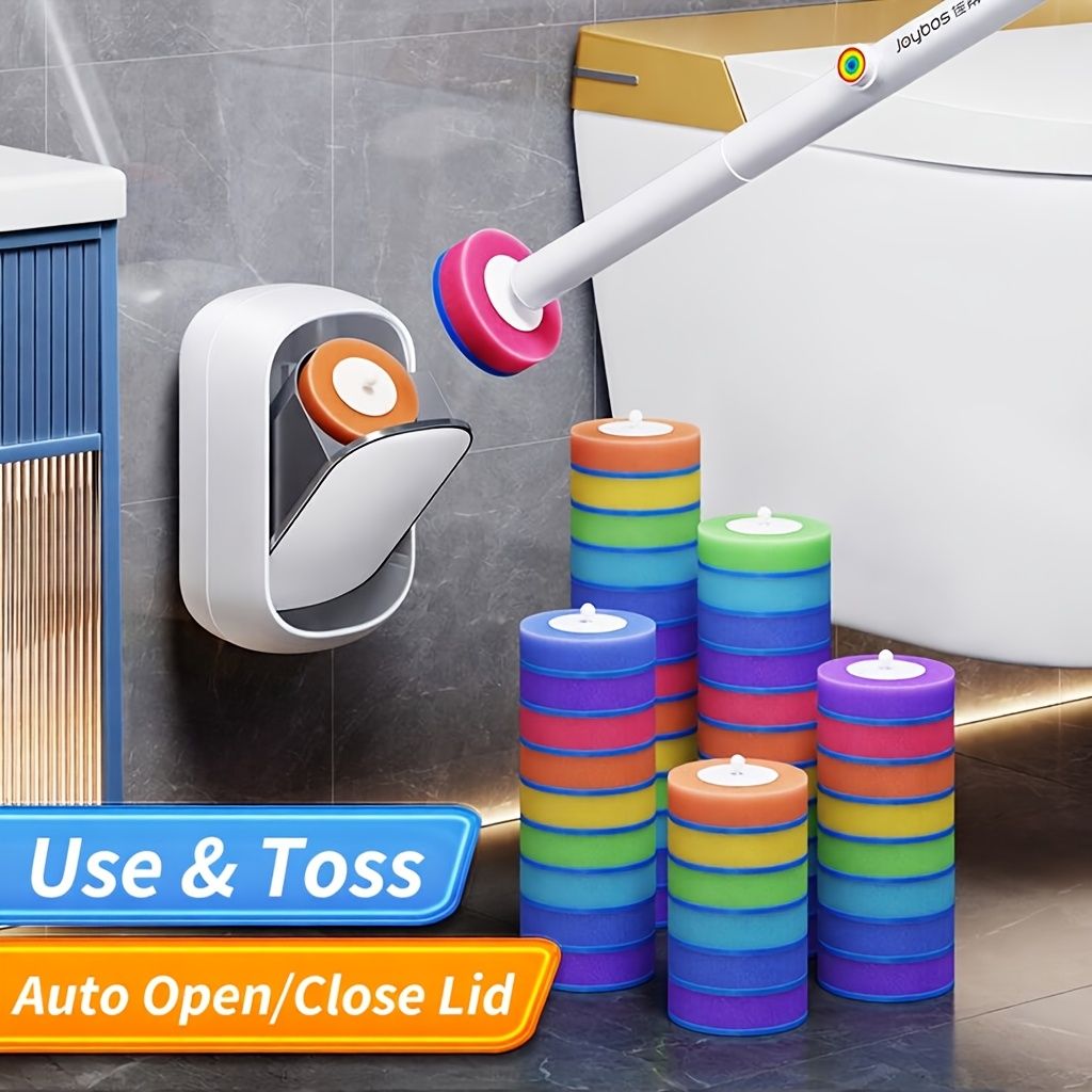 Automatic Toilet Brush Set with 28 Refill Heads