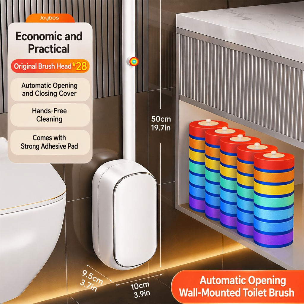 Automatic Toilet Brush Set with 28 Refill Heads