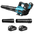550 CFM Cordless Leaf Blower with 2 Batteries and Charger