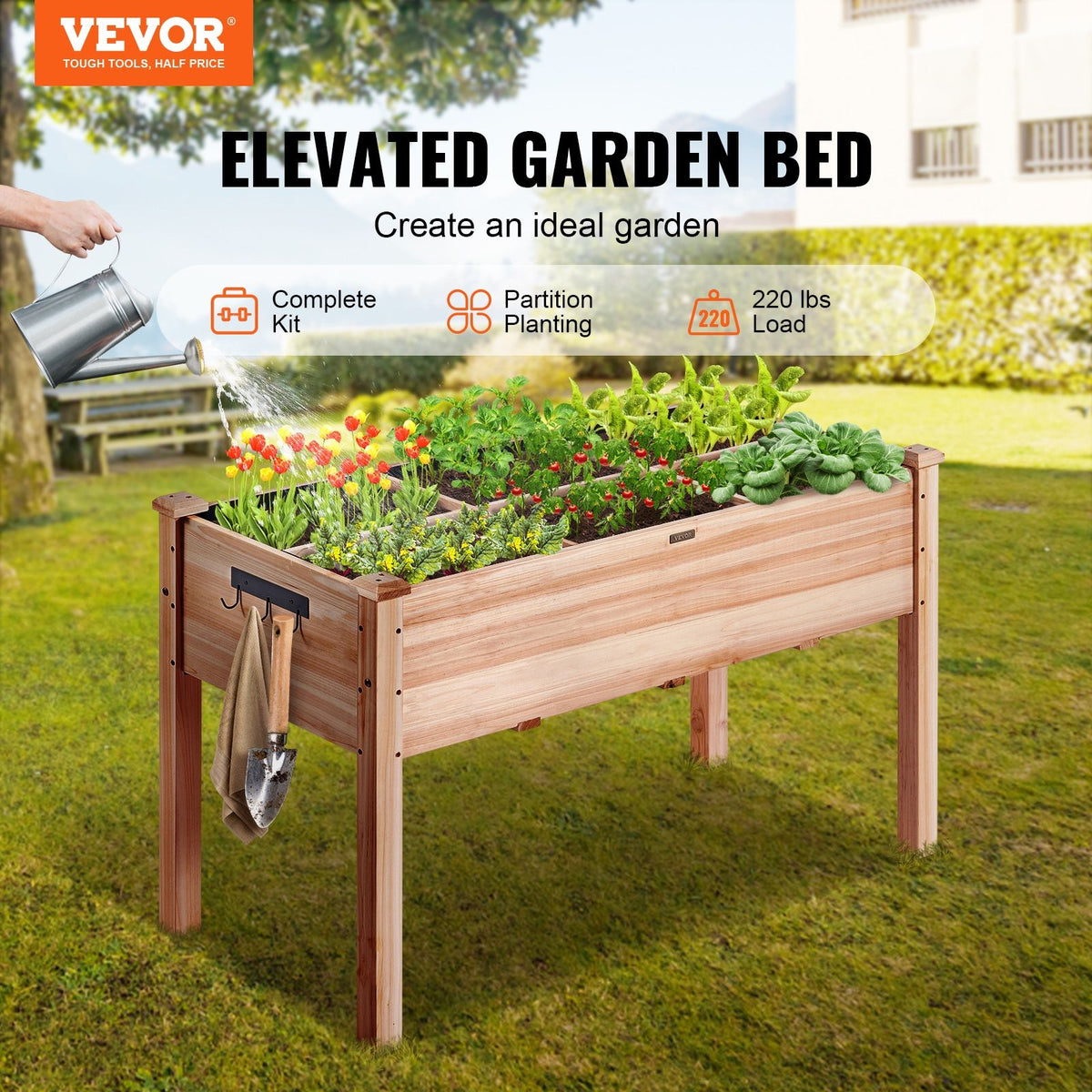 VEVOR Wood Raised Garden Bed GJS1205876CM1TDFMV0